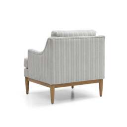Zella Natural Striped Chenille Occasional Chair - thumbnail 5