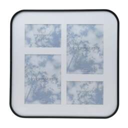 Black Square Rounded Corner Multi Photo Frame - thumbnail 1