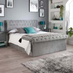 Chesterfield Ottoman Bed Frame, Velvet - thumbnail 2