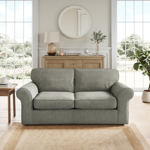 Flori Tonal Plush Chenille 2 Seater Double Sofa Bed - image 1