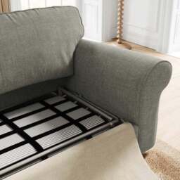 Flori Tonal Plush Chenille 2 Seater Sofa Bed - thumbnail 3
