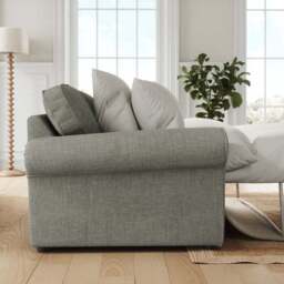 Flori Tonal Plush Chenille 2 Seater Sofa Bed - thumbnail 2
