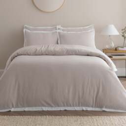 Adair Oxford Edge Duvet Cover & Pillowcase Set - thumbnail 1