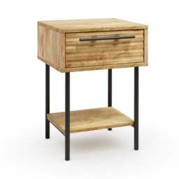 Bryant 1 Drawer Bedside Table, Mango Wood Effect - thumbnail 5