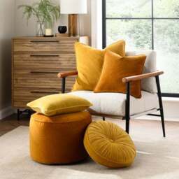 Clara Cotton Velvet Rectangle Cushion - thumbnail 5