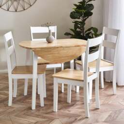 Linwood Set Of 2 Dining Chairs, Rubberwood
