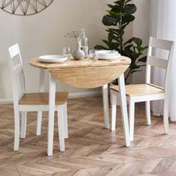 Lindwood Set Of 2 Dining Chairs, Rubberwood - thumbnail 2