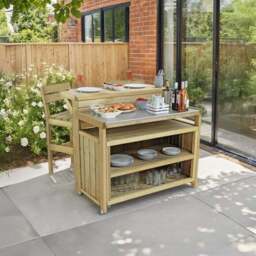 Terraza Outdoor Kitchen Island Set - thumbnail 2