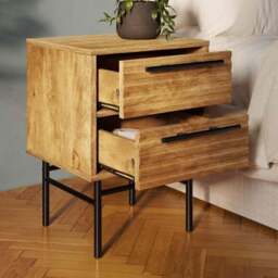 Bryant 2 Drawer Bedside Table - thumbnail 3