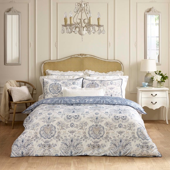 Dorma Archive Romeo 300 Thread Count 100% Cotton Duvet Cover & Pillowcase Set - image 1