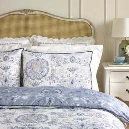 Dorma Archive Romeo 300 Thread Count 100% Cotton Duvet Cover & Pillowcase Set - thumbnail 2