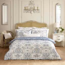 Dorma Archive Romeo 300 Thread Count 100% Cotton Duvet Cover & Pillowcase Set - thumbnail 1