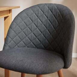 Astrid Dining Chair, Flatweave Fabric - thumbnail 3