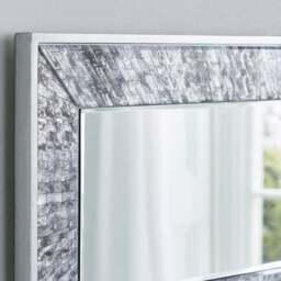 Luxe Tiled Rectangle Overmantel Wall Mirror - thumbnail 3