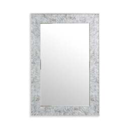 Luxe Tiled Rectangle Overmantel Wall Mirror - thumbnail 5