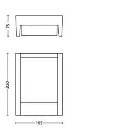 Philips Arbour Integrated LED Outdoor Wall Light - thumbnail 4