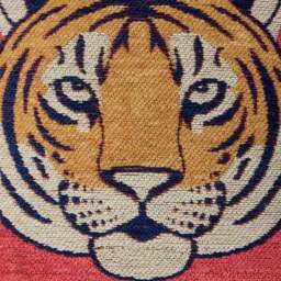 Woven Chenille Tiger Cushion - thumbnail 3