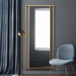 Senestra Modern Rectangle Wall Mirror - thumbnail 1