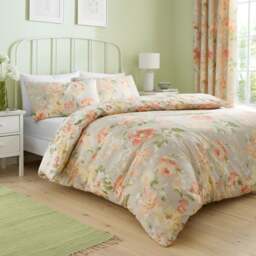 Dreams n Drapes Flourette Polycotton Duvet Cover & Pillowcase Set - thumbnail 1