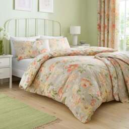 Dreams n Drapes Flourette Polycotton Duvet Cover & Pillowcase Set - thumbnail 4