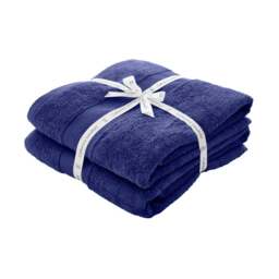 Set of 2 Catherine Lansfield Anti Bacterial Bath Sheets - thumbnail 1
