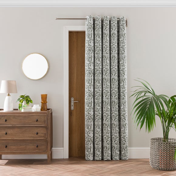 Alora Chenille Thermal Eyelet Door Curtains - image 1