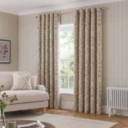 Clemency Chenille Eyelet Curtains - thumbnail 2