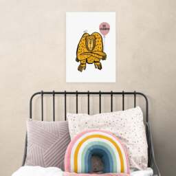 East End Prints Be Curious Monkey Print - thumbnail 1