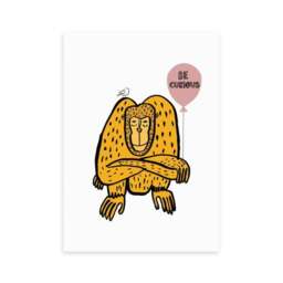 East End Prints Be Curious Monkey Print - thumbnail 2