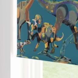 Age of Dinosaurs Blackout Blue Roller Blind - thumbnail 5