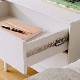 Juna 2 Drawer Wide Bedside Table - thumbnail 2