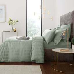 Hotel Stripe 230 Thread Count 100% Cotton Duvet Cover - thumbnail 3