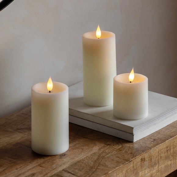Cedar & Sage Set of 3 LED Candles - image 1