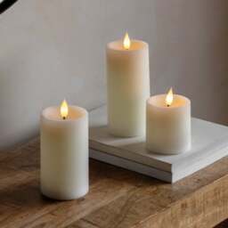 Cedar & Sage Set of 3 LED Candles - thumbnail 1