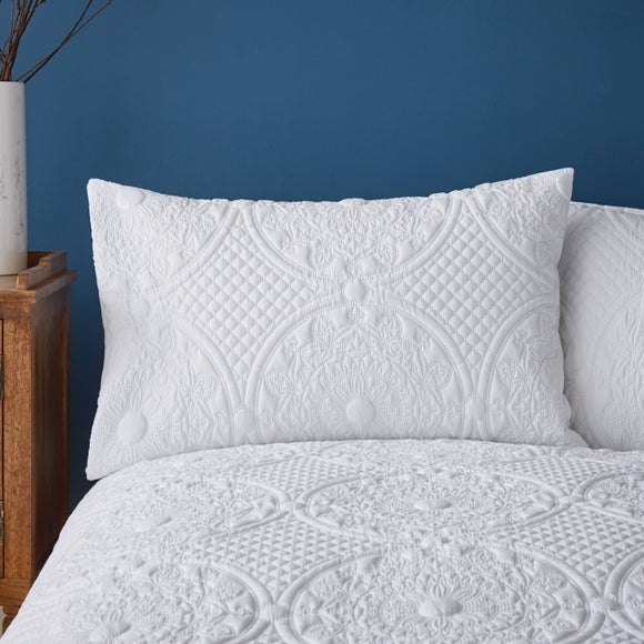Mandalay White Standard Pillowcase Pair - image 1