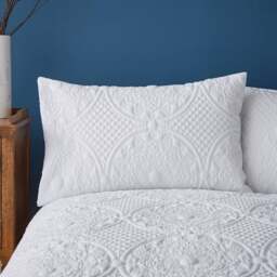 Mandalay White Standard Pillowcase Pair - thumbnail 1