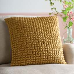 Appletree Bobble Velvet Square Cushion - thumbnail 1