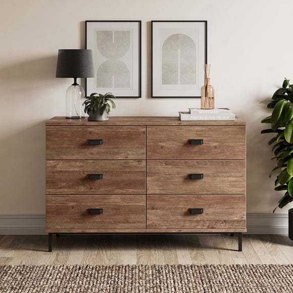 Fulton 6 Drawer Chest, Pine Effect - image 1