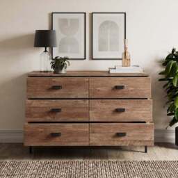 Fulton 6 Drawer Chest, Pine Effect - thumbnail 2