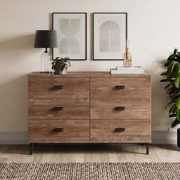Fulton 6 Drawer Chest, Pine Effect - thumbnail 1