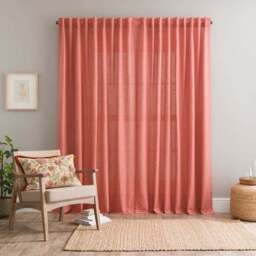 Touch of Linen Unlined Tab Top Curtains - thumbnail 5