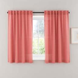 Touch of Linen Unlined Tab Top Curtains - thumbnail 6