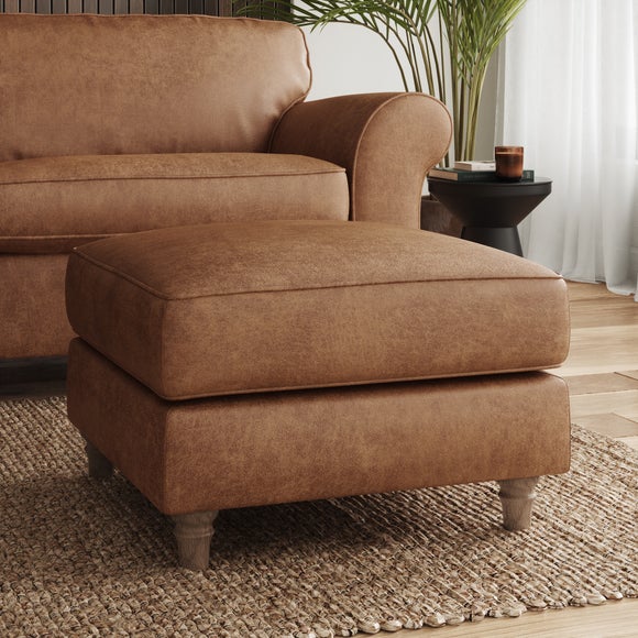 Flori Arizona Faux Leather Footstool - image 1