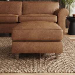 Flori Arizona Faux Leather Footstool - thumbnail 5