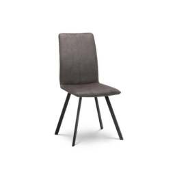 Staten 4 Seater Rectangular Dining Table with 4 Monroe Chairs, Grey - thumbnail 4