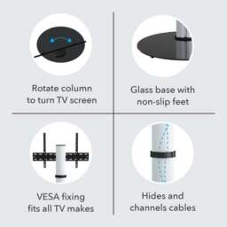 "Eno Pedestal TV Stand for TVs up to 55""" - thumbnail 4