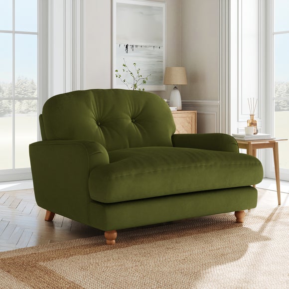 Martha Matte Plush Velvet Snuggle Sofa - image 1