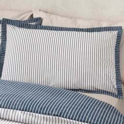 Catherine Lansfield Oxford Pinstripe Polycotton Duvet Cover & Pillowcase Set - thumbnail 2