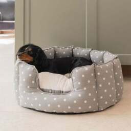 Lords and Labradors Spotty High Wall Dog Bed - thumbnail 3