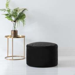 Eliza Velvet Pouffe - thumbnail 1